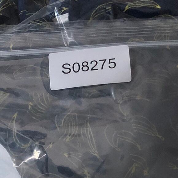 Maeve Anthropologie Women Blouse Blue Banana Print Sleeveless Button Down 0 - Picture 13 of 13